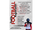 2025 Tackle Football registration is Now Open